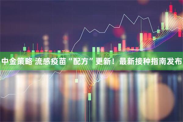 中金策略 流感疫苗“配方”更新！最新接种指南发布